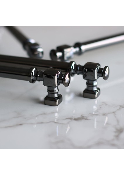 Talas Füme Düz Metal Kulp 192 mm Mobilya Çekmece Mutfak Dolabı Kulbu indirimleri