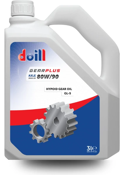 GEARMAX 80W-90 3 Litre GL-5 Şanzıman - Deferansiyel - Mekanik Dişli Yağı (Üretim Yılı: 2024)