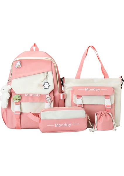 Ortaokul Öğrencisi Sırt Çantası, Lise Öğrencisi Sırt Çantası, Büyük Kapasiteli Taze Seyahat Çantası, Sevimli Ilkokul Öğrencisi Çantası (Yurt Dışından)