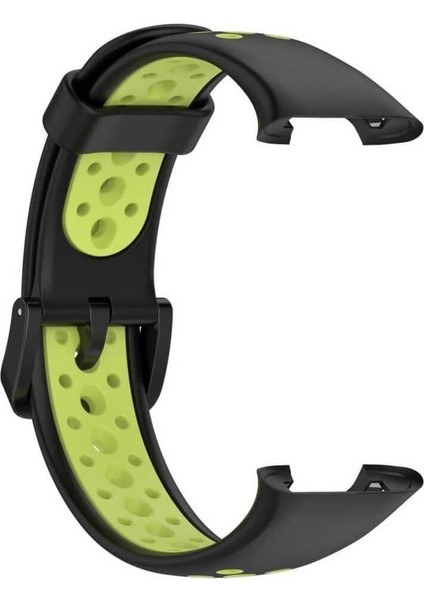 Xiaomi Mi Band 7 Pro Uyumlu Spor Çift Renk Delikli Silikon Kordon Kayış modelleri