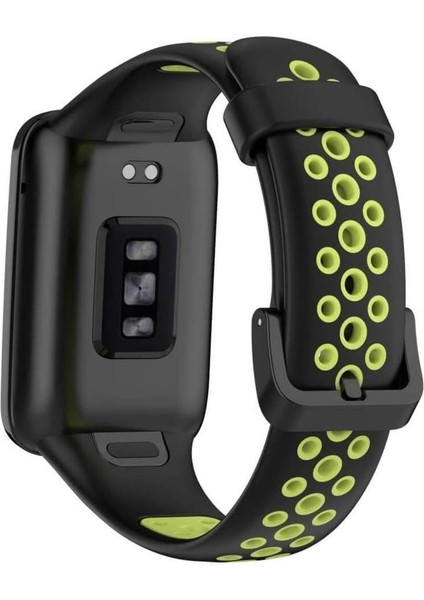 Xiaomi Mi Band 7 Pro Uyumlu Spor Çift Renk Delikli Silikon Kordon Kayış fırsatları