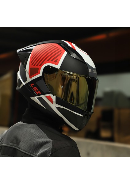 Rapıd 2 Race Grıd Mat Beyaz-Kırmızı Kask