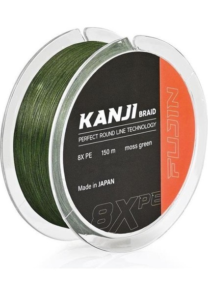 Kanji 8x 150MT Moss Green Pe Line