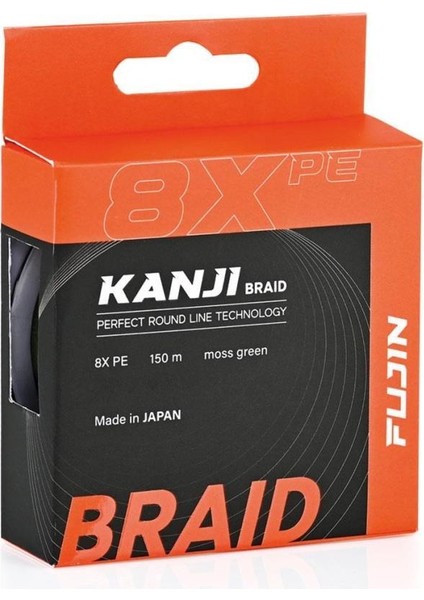 Kanji 8x 150MT Moss Green Pe Line