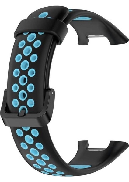 Xiaomi Mi Band 7 Pro Uyumlu Spor Çift Renk Delikli Silikon Kordon Kayış modelleri