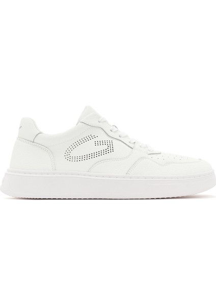 Alberto Guardiani Erkek Beyaz New Era Bağcıklı Deri Sneaker G03M100026