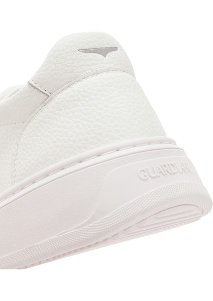 Alberto Guardiani Erkek Beyaz New Era Bağcıklı Deri Sneaker G03M100026