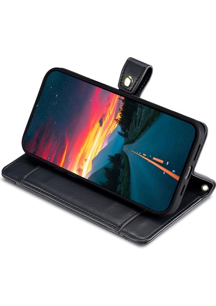 Xiaomi Poco C61 4g Pu Deri Nakit Cep Telefonu Kılıfı Kayışlı (Yurt Dışından)