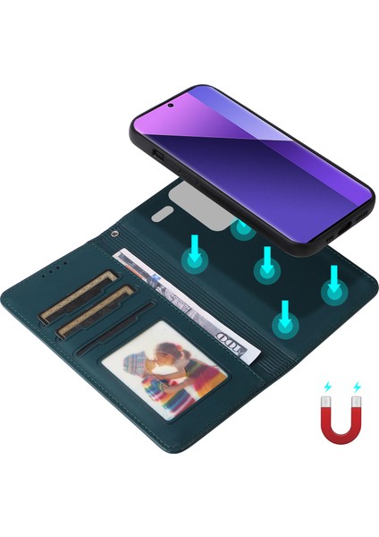 Xiaomi Redmi Note 13 Pro Plus 5g Rfıd Engelleme Pu Deri Çıkarılabilir Kapak (Yurt Dışından)