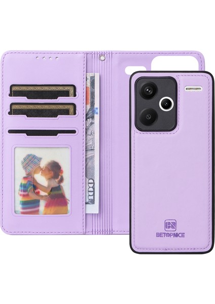 Xiaomi Redmi Note 13 Pro Plus 5g Rfıd Engelleme Pu Deri Çıkarılabilir Kapak (Yurt Dışından)