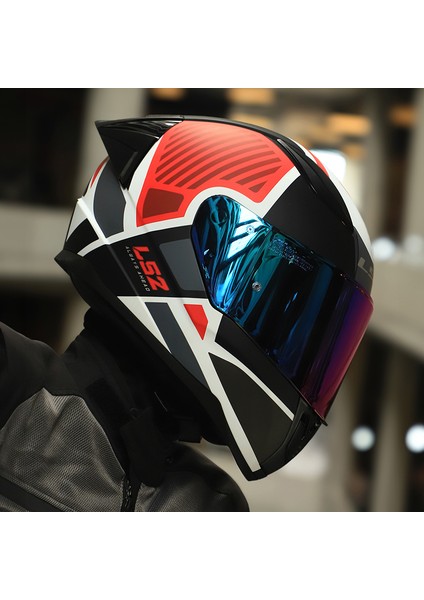 Rapıd 2 Race Grıd Mat Beyaz-Kırmızı Kask