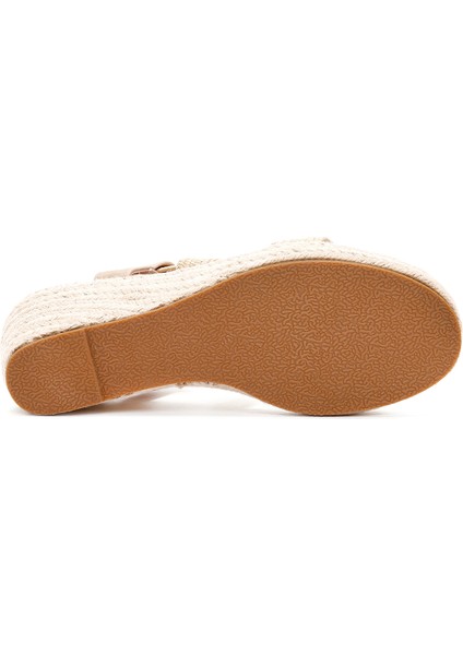 Kadın Bej Dolgu Topuklu Espadril 24Sfe4672M7
