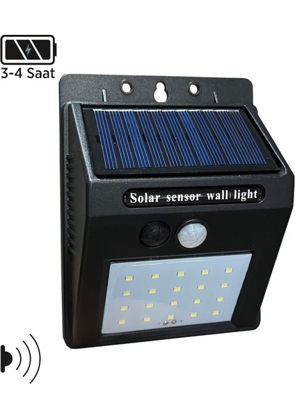 MX-9000 15W Sensörlü Solar LED Aplik 6500K