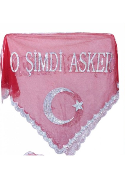Çiçekli Kına Gelin Yüz Örtüsü ve Eldiven Set