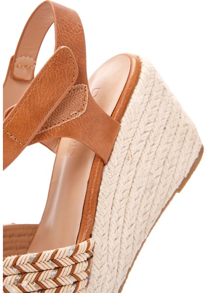 Kadın Taba Dolgu Topuklu Espadril 24Sfe467114