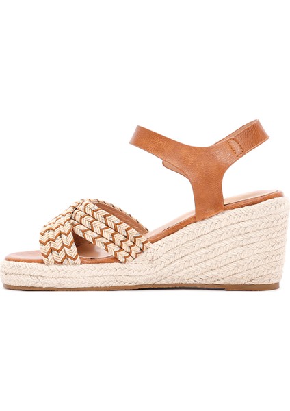 Kadın Taba Dolgu Topuklu Espadril 24Sfe467114