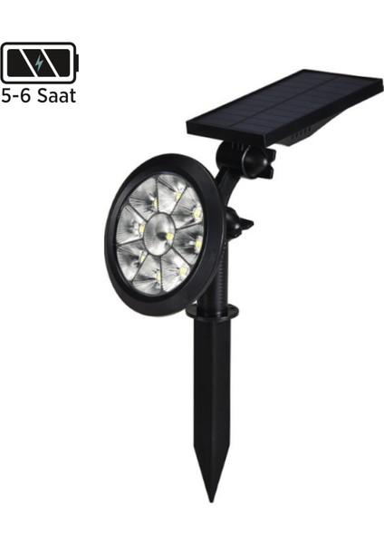 MX-9010 18W LED Solar Kazıklı Bahçe / Çim Armatürü Amber
