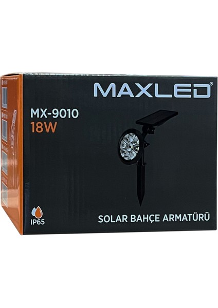 MX-9010 18W LED Solar Kazıklı Bahçe / Çim Armatürü Amber modelleri