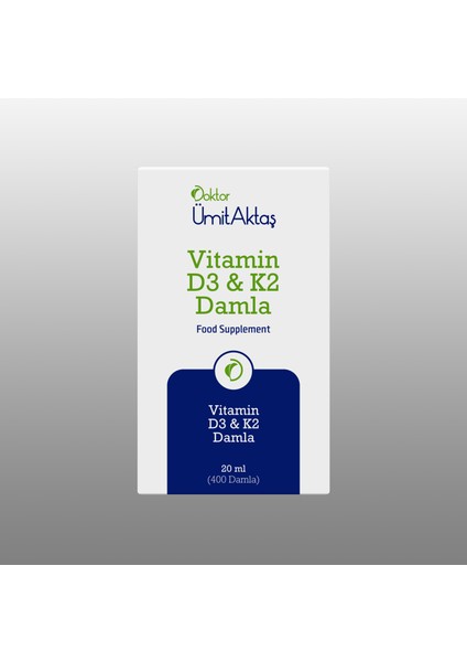 Dr. Ümit Aktaş D3 K2 Vitamin Damlası - 400 Damla