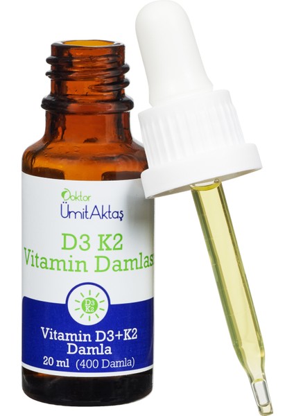 Dr. Ümit Aktaş D3 K2 Vitamin Damlası - 400 Damla