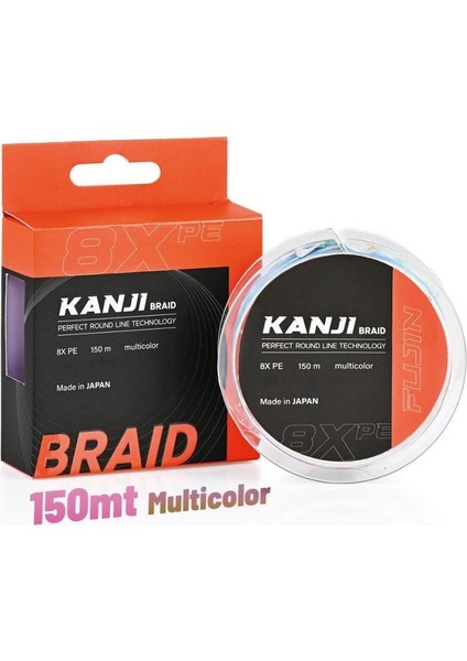 Kanji 8x 150MT Multi Color Pe Line