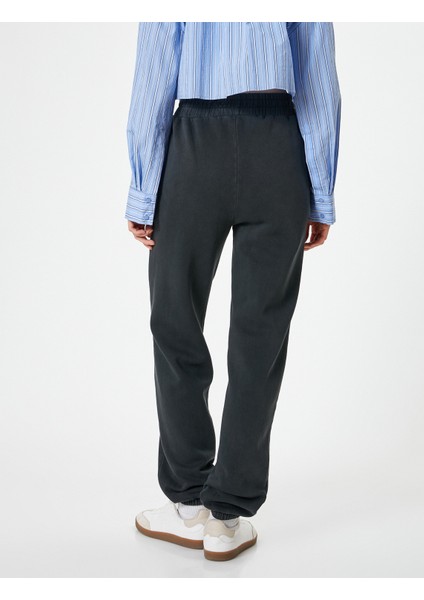 Jogger Eşofman Altı Relax Fit Yıkamalı Beli Lastikli Cepli fırsatları