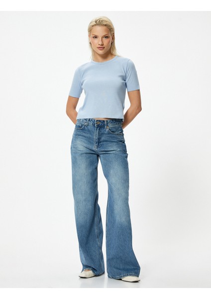 Kısa Kollu Triko Kazak Bisiklet Yaka fiyatları