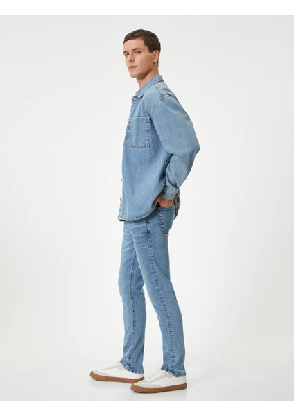 Slim Fit Kot Pantolon - Brad Jean