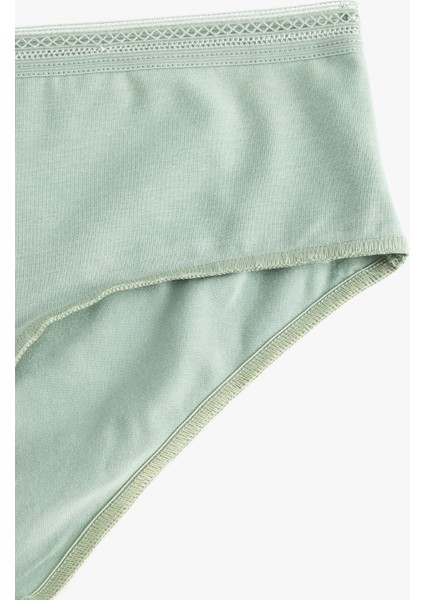 Yüksek Bel Hipster Külot Pamuklu Dokulu modelleri