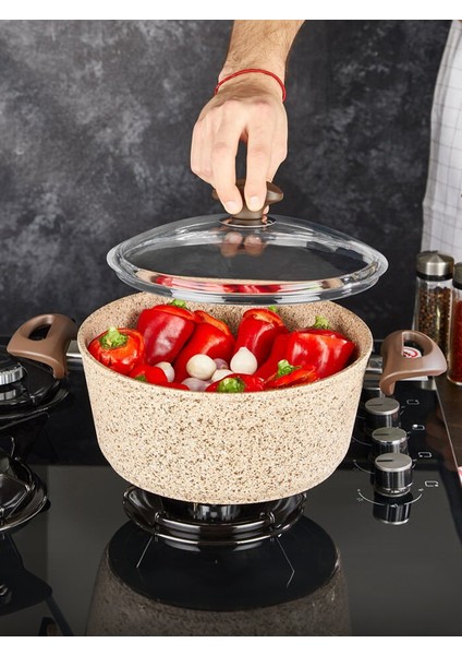 Creamy Granit 26 Cm Derin Tencere