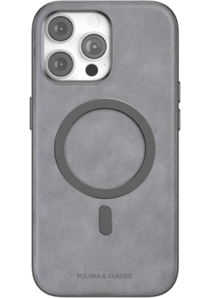 iPhone 15 Pro Puloka Deri Magsafe Kılıfı