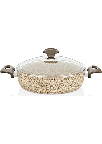 Creamy Granit 28 Cm Kısa Granit Tencere