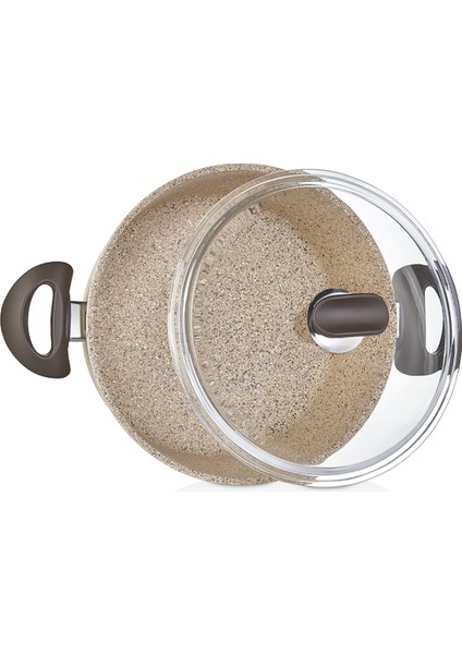 Creamy Granit 28 Cm Kısa Granit Tencere