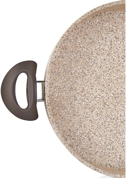 Creamy Granit 28 Cm Kısa Granit Tencere