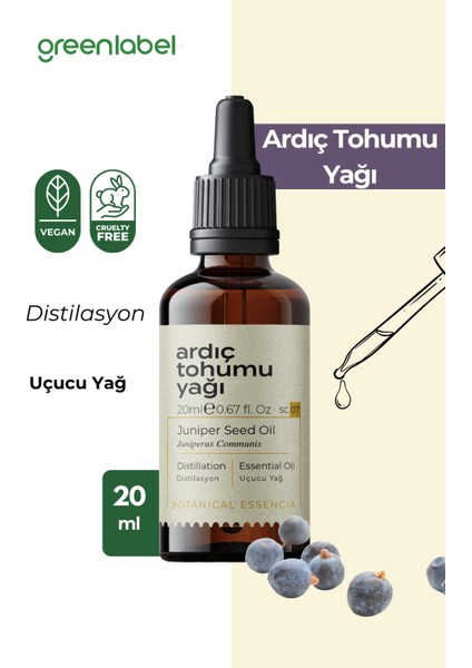 Green Label Ardıç Tohumu Yağı %100 Doğal Ve Saf 20ml