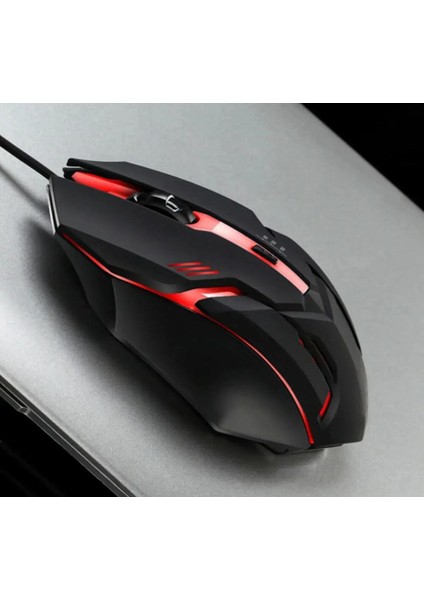 Oyun Mouse Kablolu USB Optik Oyuncu Mause Ergonomik LED Işıklı Gaming