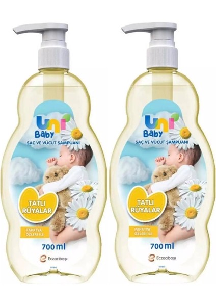 Bebek Şampuanı 700ML Tatlı Rüyalar (Pompalı) (2 Li Set)