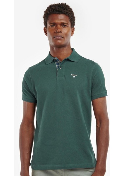 Tartan Pique Polo Yaka GN89 Green Gables