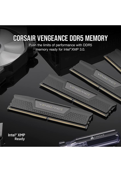 Corsaır Vengeance Ddr5 Ram 32GB (2X16GB) 6200MHZ CL36 Intel Xmp (CMK32GX5M2E6200C36)