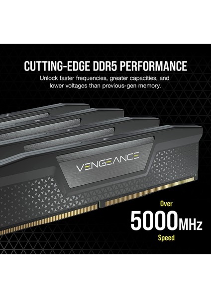 Corsaır Vengeance Ddr5 Ram 32GB (2X16GB) 6200MHZ CL36 Intel Xmp (CMK32GX5M2E6200C36)