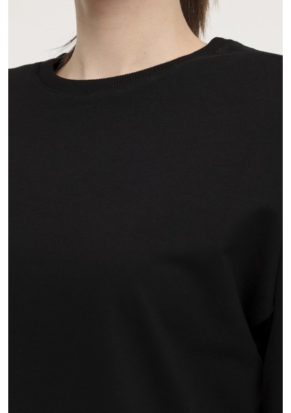 Wb C Neck 16SN82 3pr Siyah Kadın Sweatshirt fırsatları