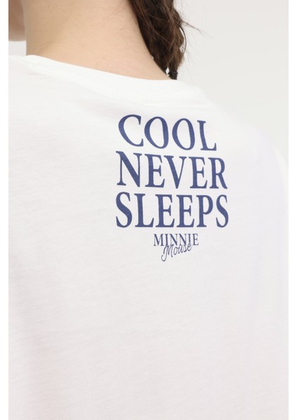 Wl Kelly 11GFL978 4fx Ekru Kadın Kısa Kol T-Shirt