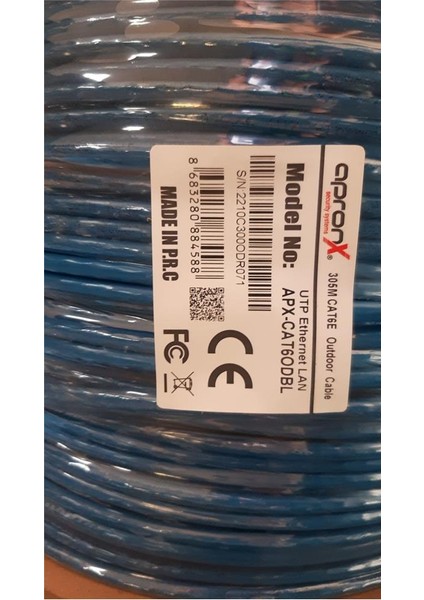 Cat6 23AWG 305 mt Outdoor 0,57 mm Mavi Utp Kablo