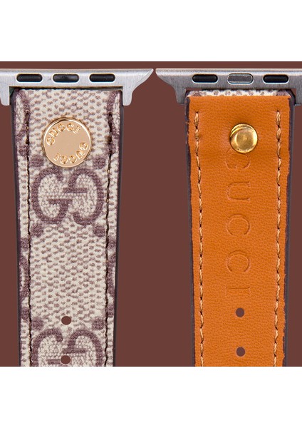 Bej Kumaş Apple Saat Kayışı - DK192 - Apple Watch Uyumlu 42MM fırsatları