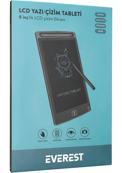 EV-DY100 Siyah 8,5" Dijital Yazı Tahtası (54)