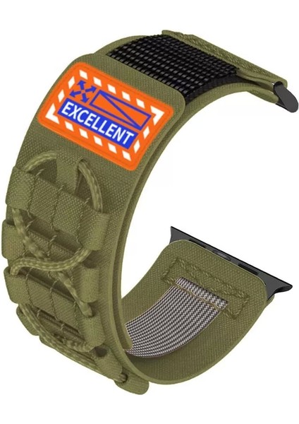 Apple Watch 7 8 45MM Redclick KRD-112 Orbital Örgülü Halat Tasarımlı Naylon Kumaş Hasır Kordon modelleri