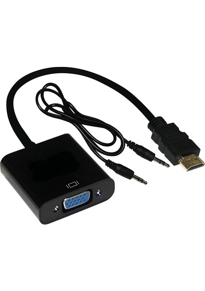 To VGA Monitör Tv Çevirici Dönüştürücü Kablo