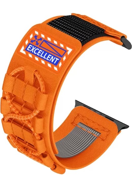 Apple Watch 7 8 41MM Redclick KRD-112 Orbital Örgülü Halat Tasarımlı Naylon Kumaş Hasır Kordon modelleri