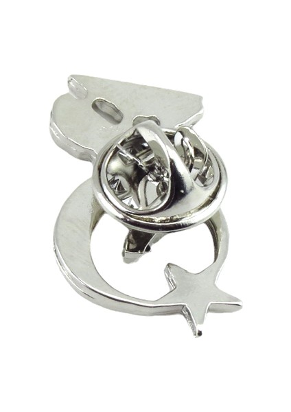 Ay Yıldızlı Uluyan Kurt Metal Yaka Rozeti 1 Adet modelleri