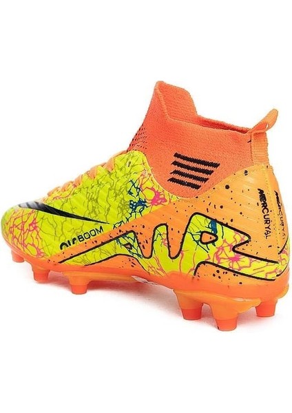 Laliga Garson 565 Krampon Sarı Turuncu Desenli Futbol Ayakkabısı 565 modelleri